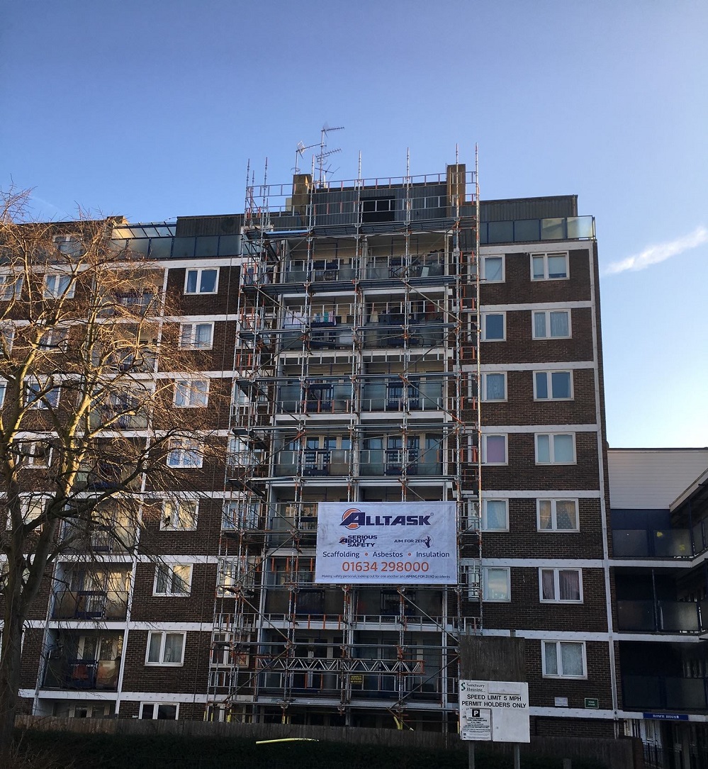 Scaffolding Asbestos Removal Social Housing