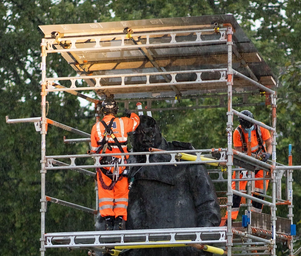 winston churchill protection scaffolding