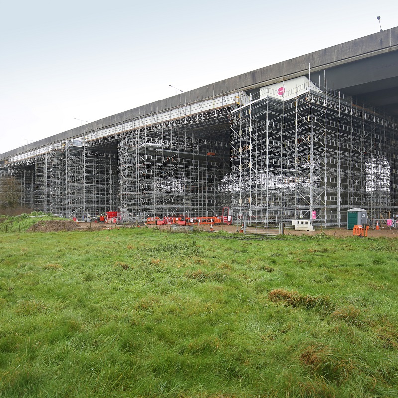 Scaffolding for Bridge Infrastructure