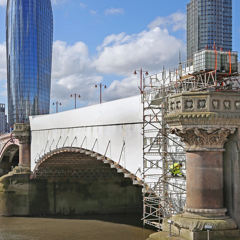 Blackfriars Bridge Scaffolding Works Blackfriars Bridge Scaffolding Works