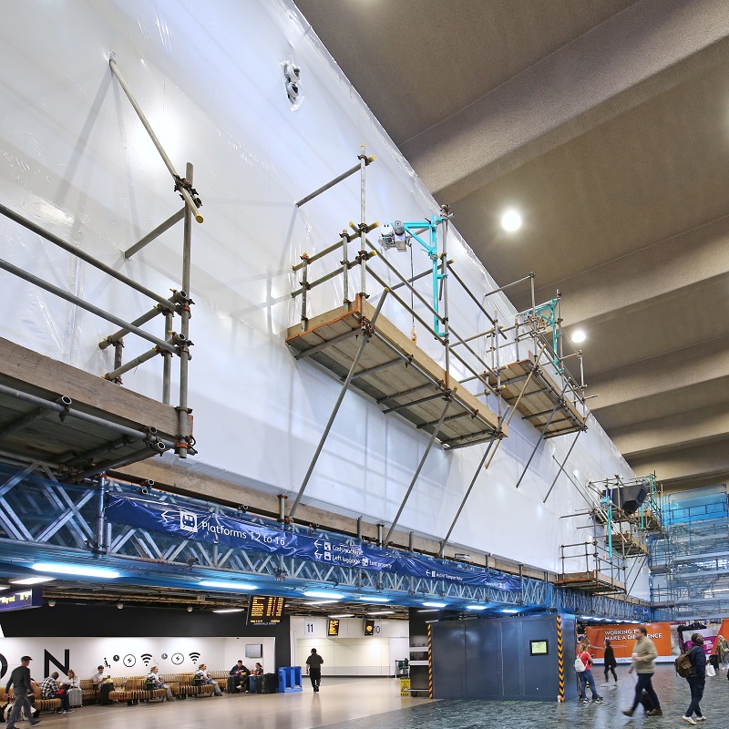 London Euston Station Scaffolding