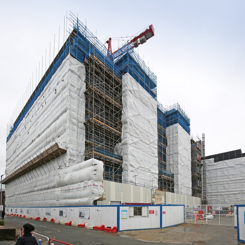 Luton and Dunstable Hospital Alltask Scaffolding