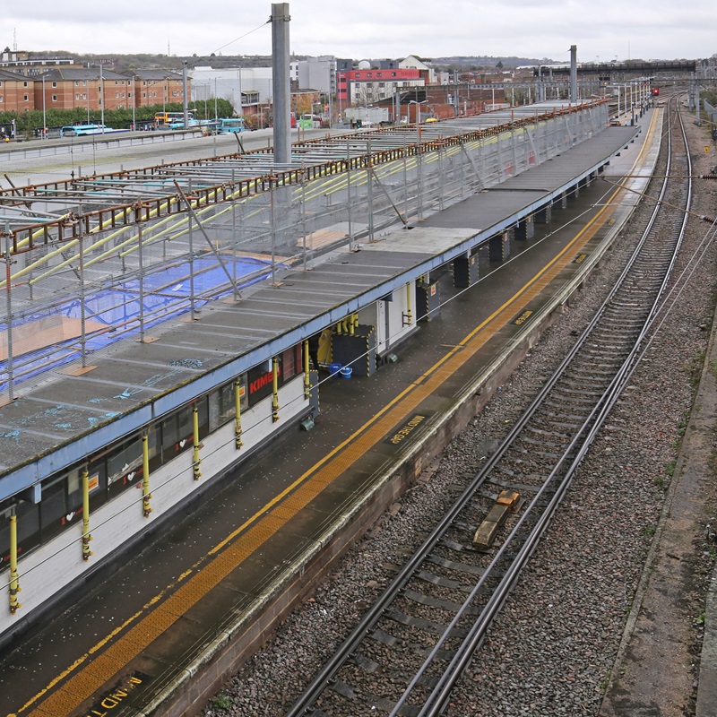 Scaffolding for Train Station Upgrade