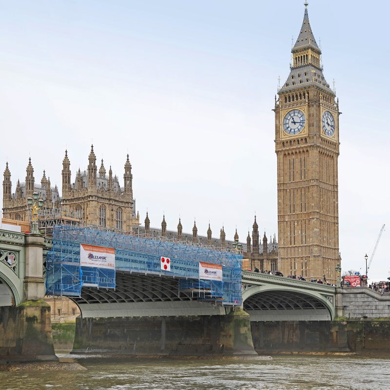 Westminster Bridge Scaffolding