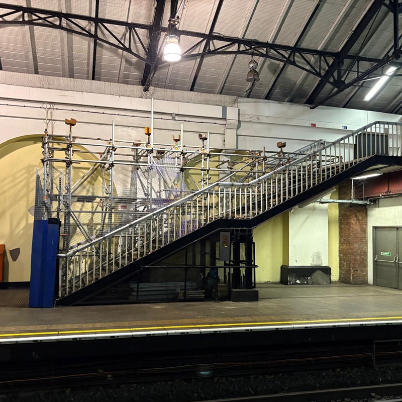 Alltask Scaffolding Project Fulham Broadway Station