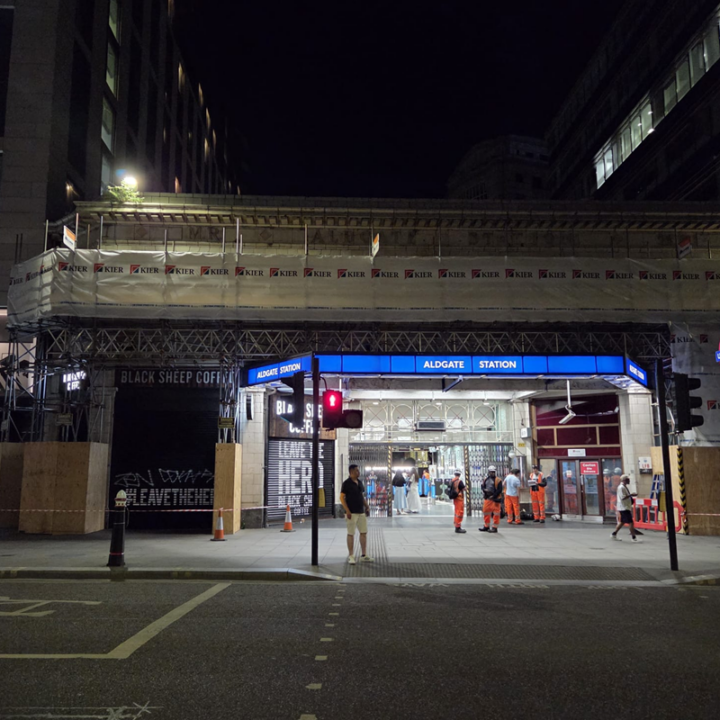 Alltask Scaffolding Aldgate Train Station