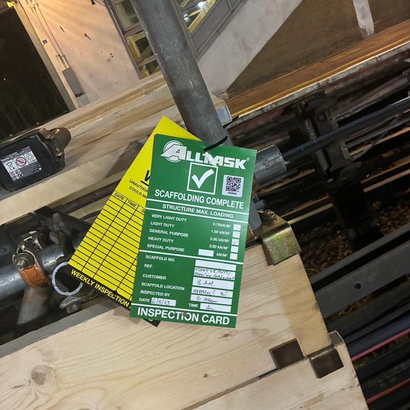 Alltask Handover of Scaffold Structures and First Scaffold